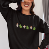 Halloween Cactus Sweatshirt, Ghost Cactus Shirt, Halloween Planter, Halloween Sweatshirt, Fall Shirt, Autumn Shirt, Witch Hoodie, Saguaro