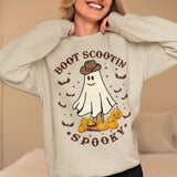 Boot Scootin Spooky Sweatshirt, Halloween Shirt, Cowboy Ghost Shirt, Western Halloween Shirt, Cute Spooky Shirt, Halloween Gift, Country Tee