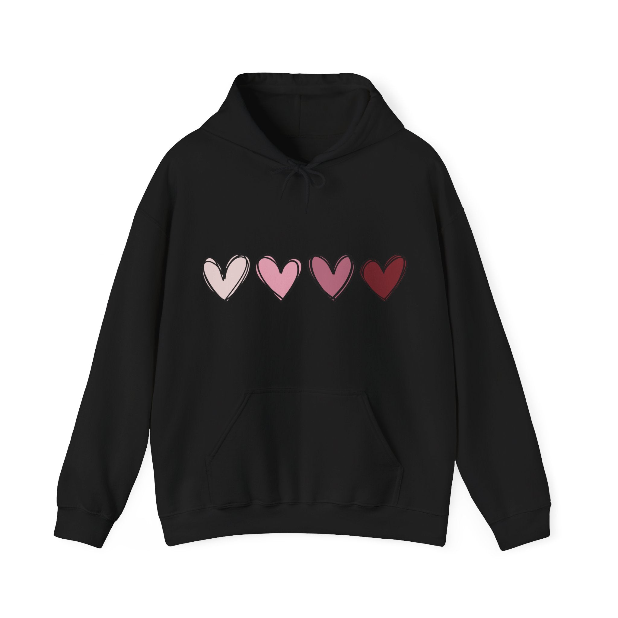 Valentine Double Love Hearts Hoodie