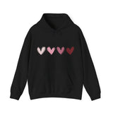 Valentine Double Love Hearts Hoodie