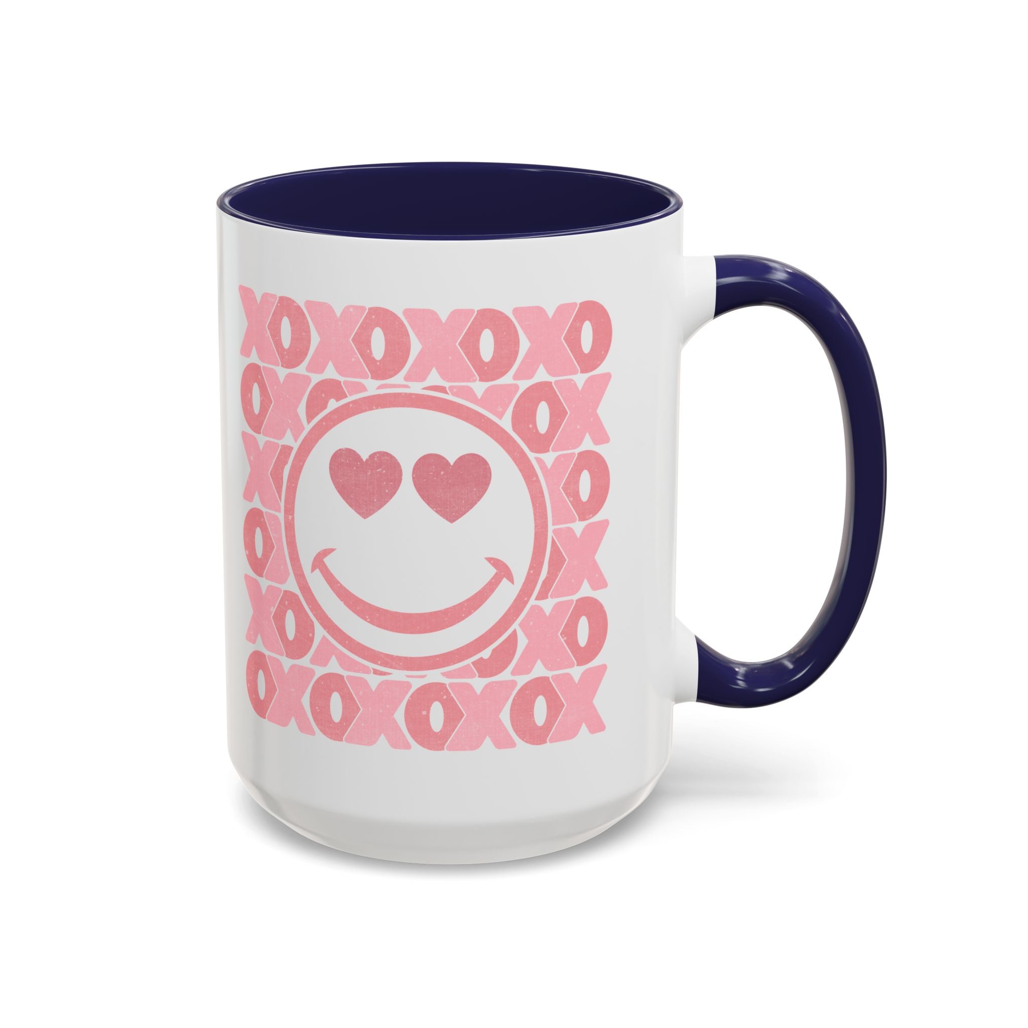 Valentine XOXO Smiley Face Coffee Cup