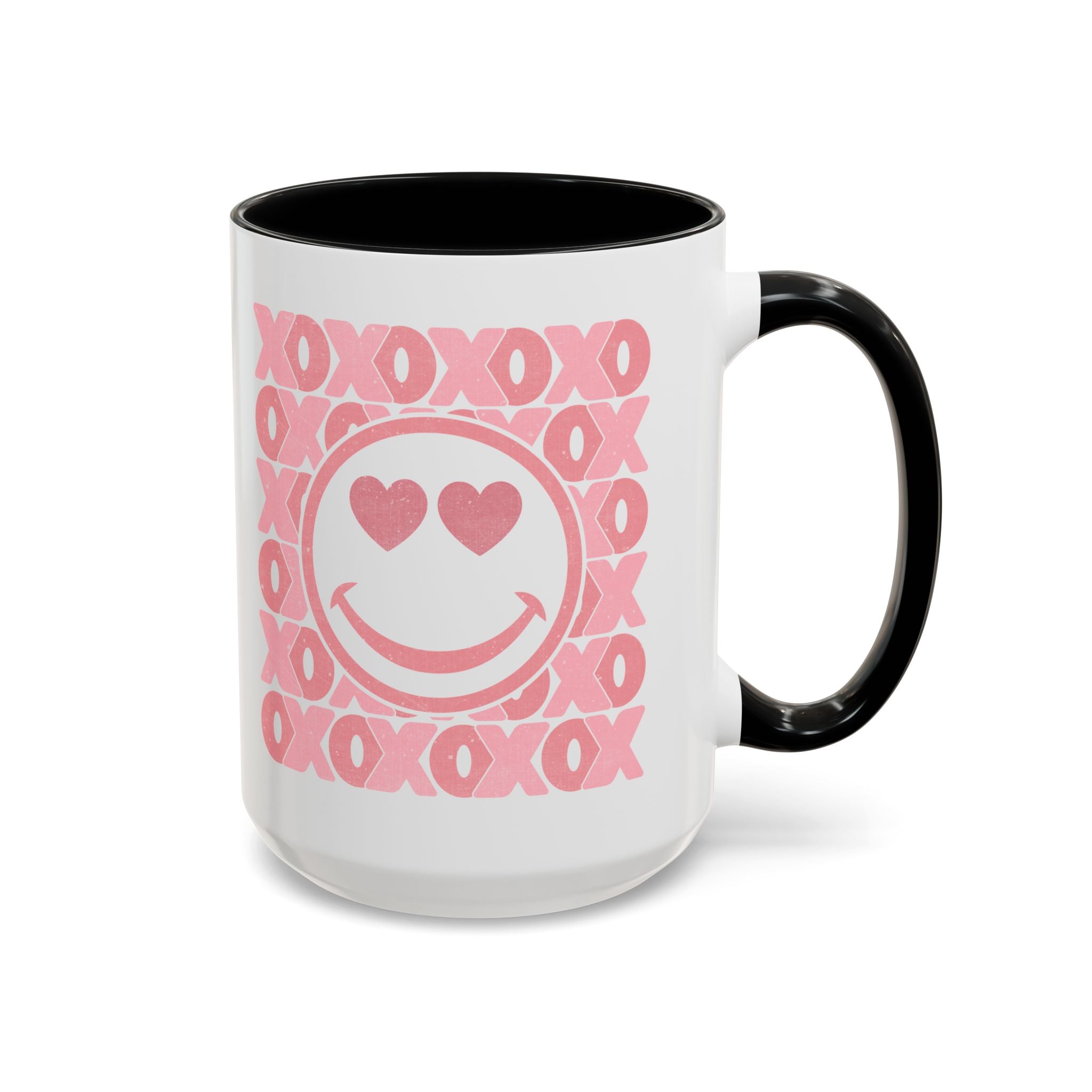 Valentine XOXO Smiley Face Coffee Mug