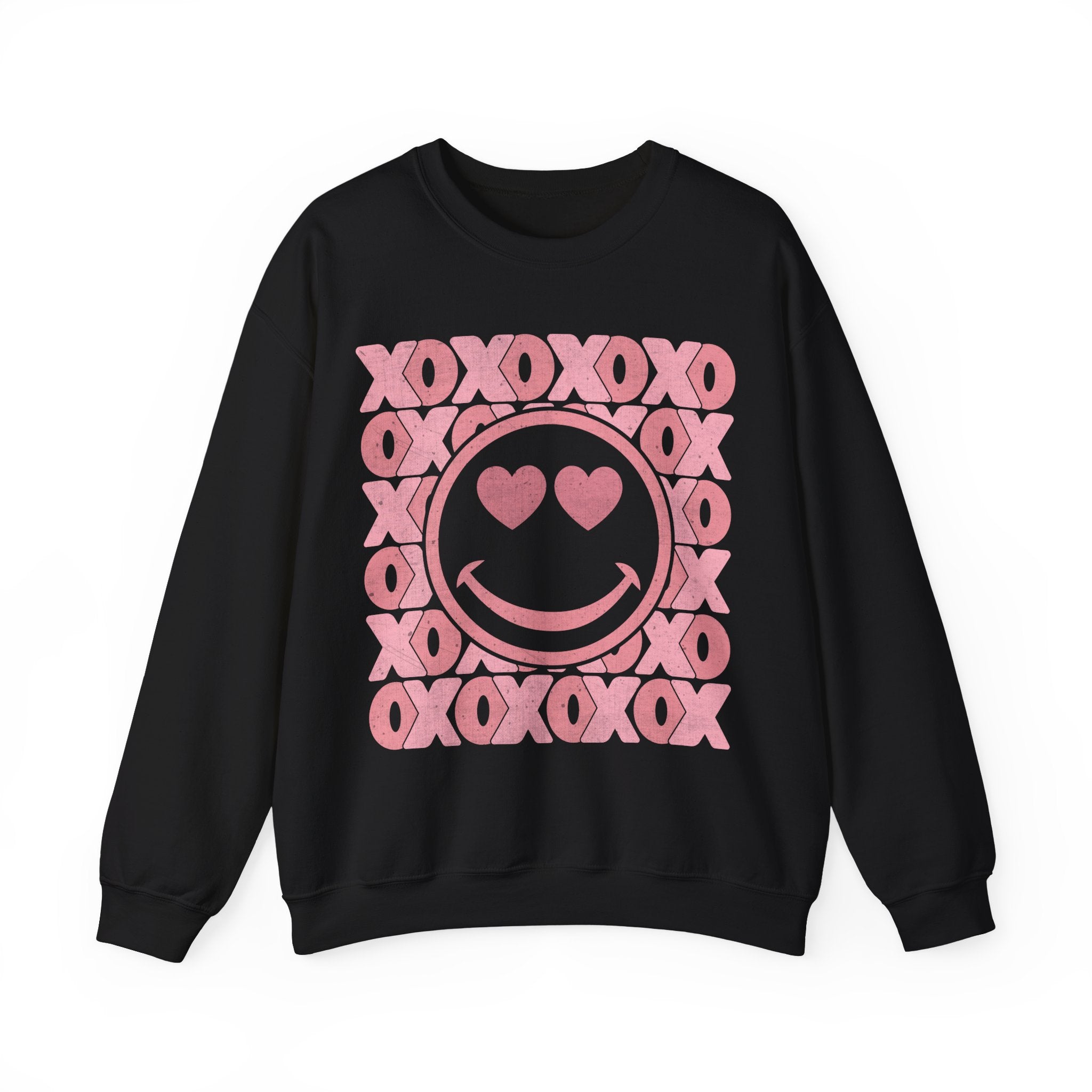 Valentine XOXO Smiley Face Sweatshirt