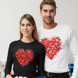 Valentine's Day Red Heart Long Sleeve T-shirt