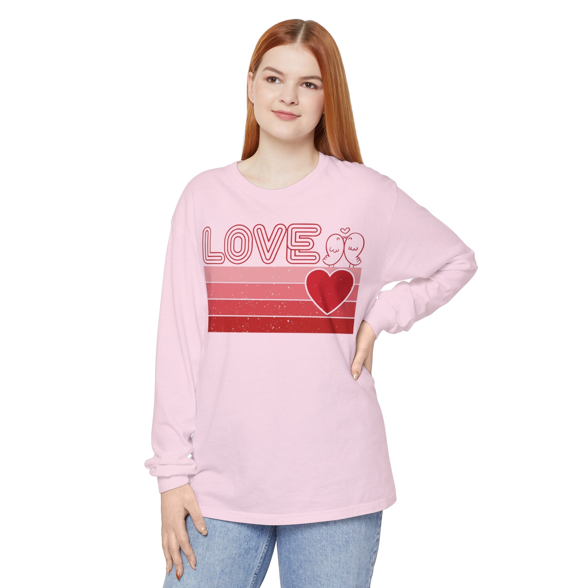 Valentines Day Retro Love Long Sleeve T-Shirt