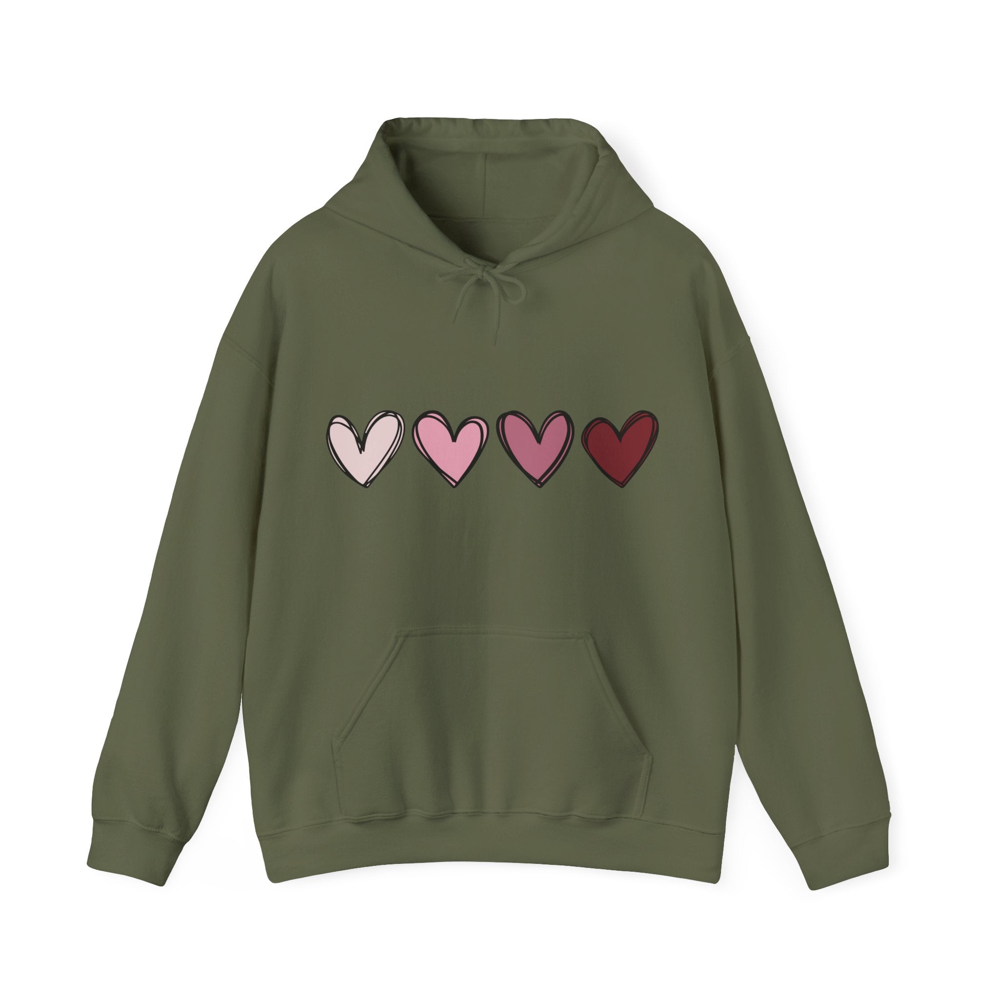 Valentines Double Hearts Hoodie