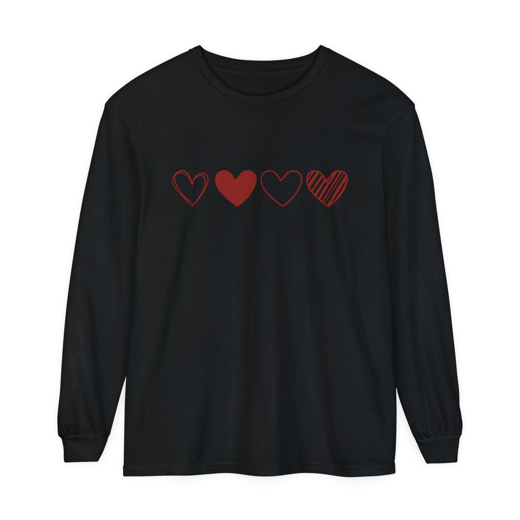 Valentines Hearts Long Sleeve T-Shirt