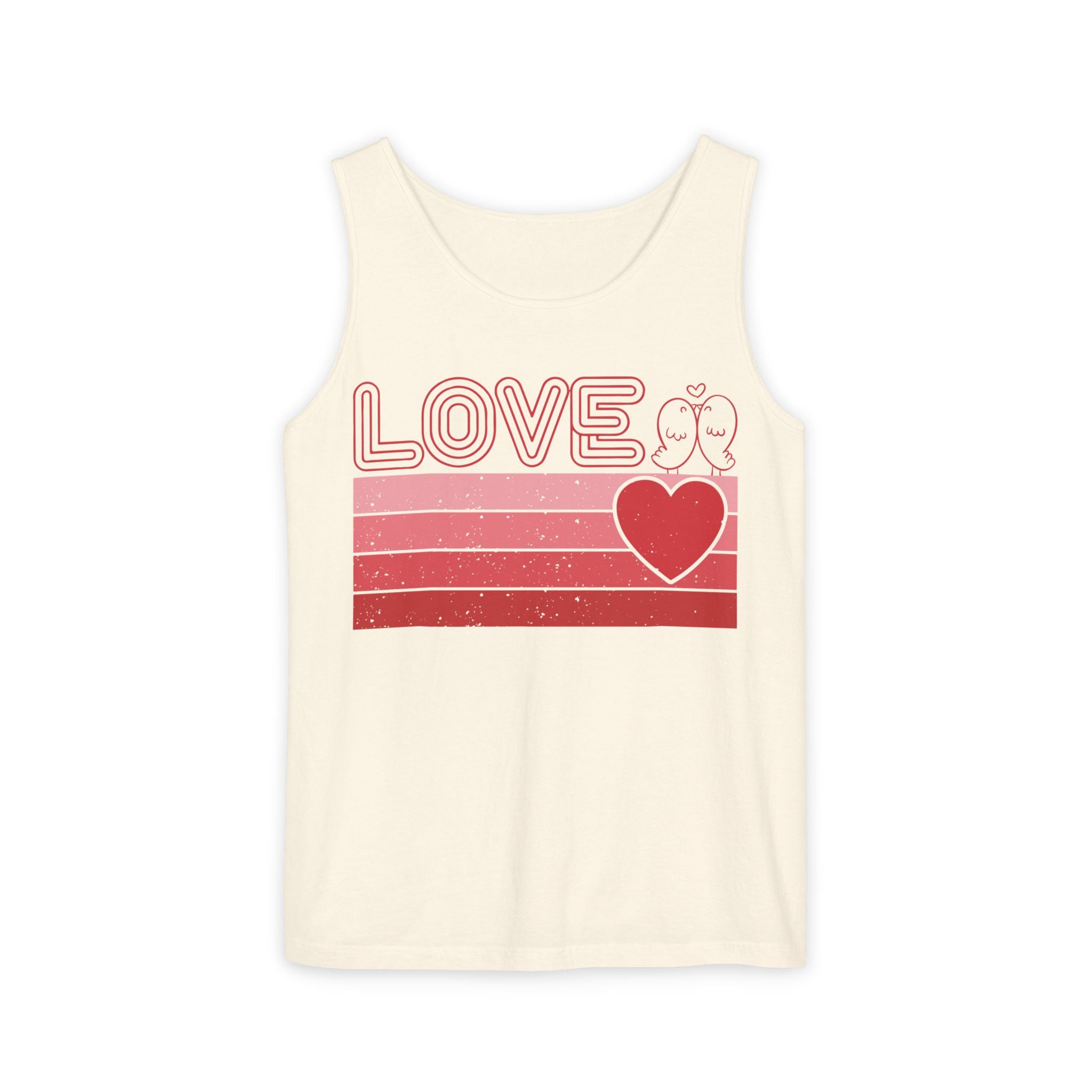 Valentines Retro Love Tank Top