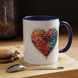 Valentines Watercolor Heart Mug