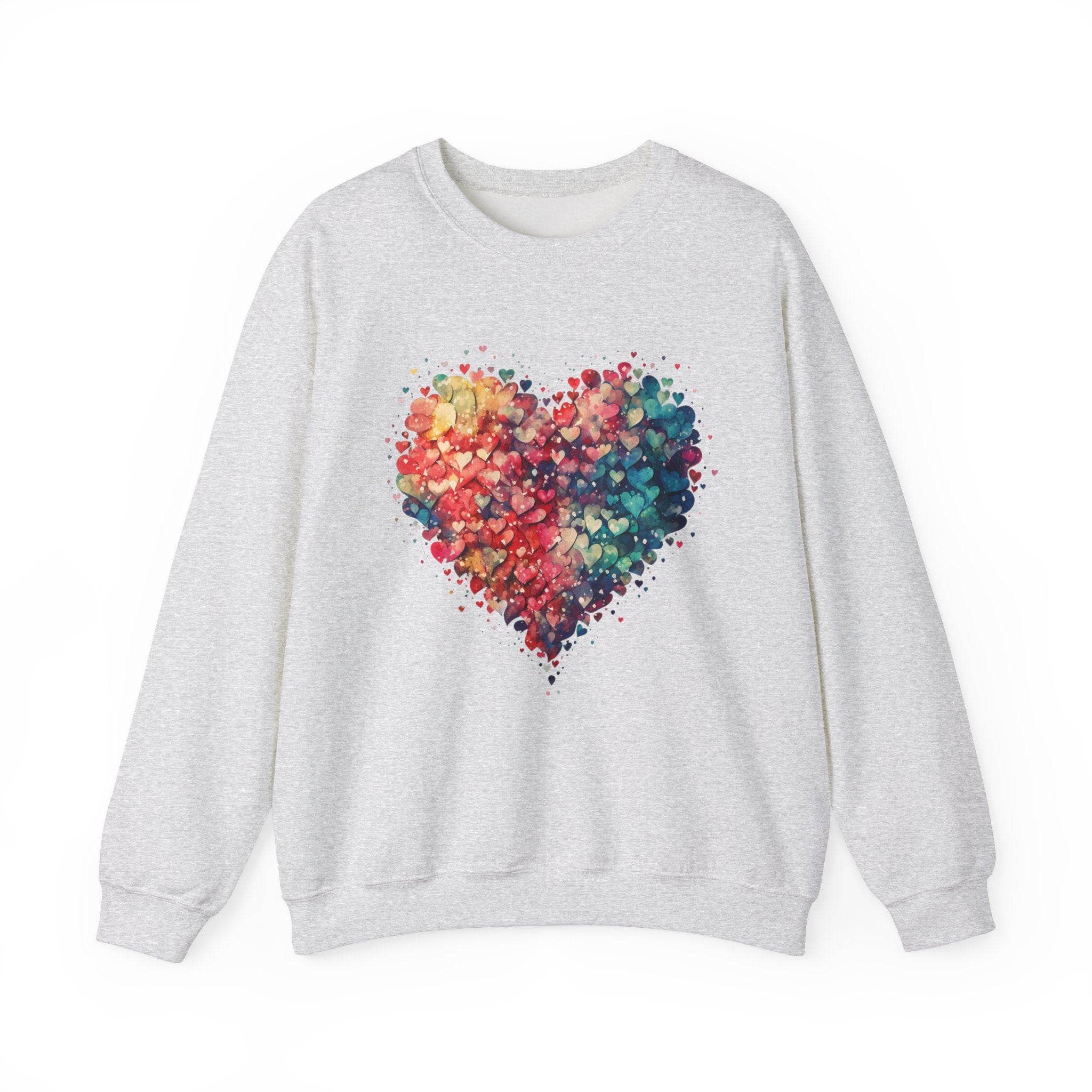 Valentines Watercolor Hearts Sweater