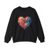 Watercolor Hearts Sweater