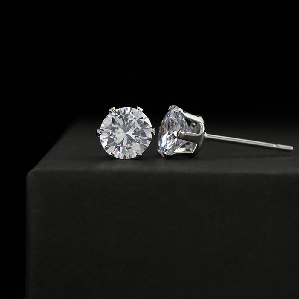 UNIDAZE Cubic Zirconia Earrings ShineOn Fulfillment P10016TR PP01-BLK PT-1253 USER-188348