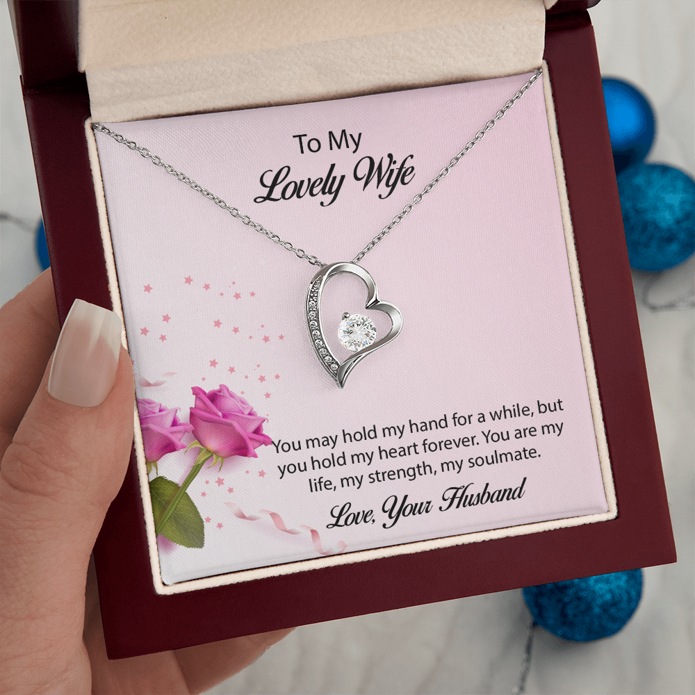 To My lovely Wife Forever Love Necklace, Wife Jewelry, Necklace For Wife, Anniversary Gift For Wife, Wife Birthday Gift, Mothers Day Gift for Wife