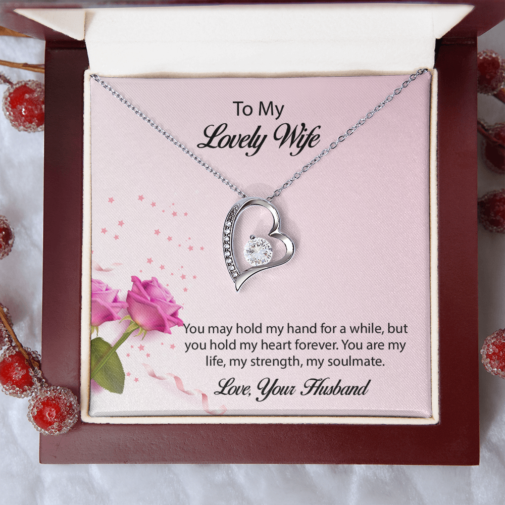 To My lovely Wife Forever Love Necklace, Wife Jewelry, Necklace For Wife, Anniversary Gift For Wife, Wife Birthday Gift, Mothers Day Gift for Wife