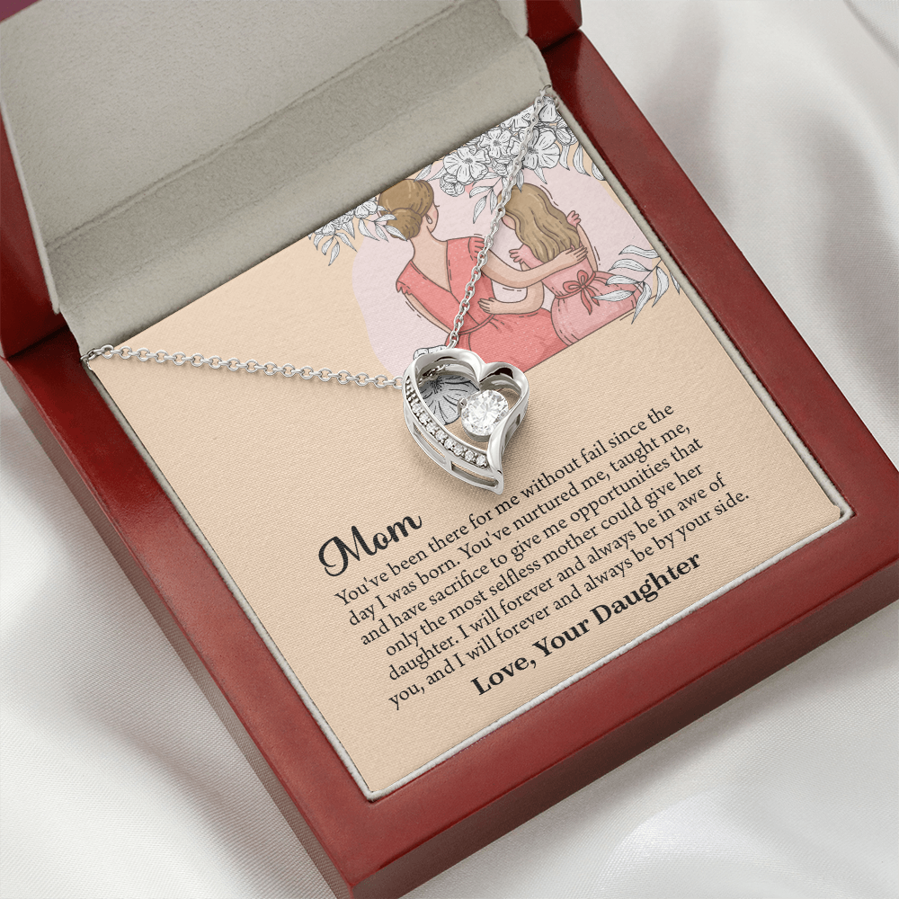 Mom Necklace, Mom Birthday Gift from Daughter, Mothers Day Necklace, Message Card Jewelry For Mom