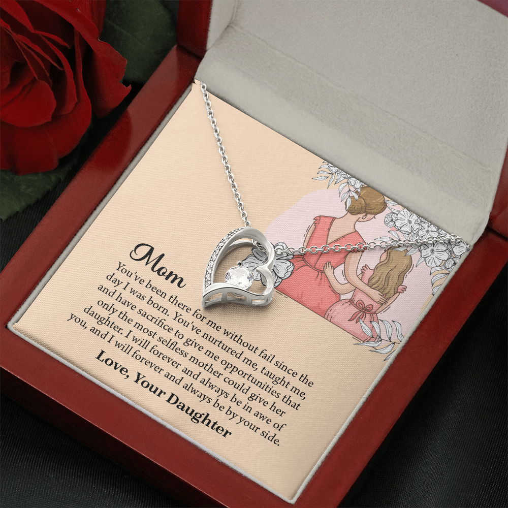 Mom Necklace, Mom Birthday Gift from Daughter, Mothers Day Necklace, Message Card Jewelry For Mom