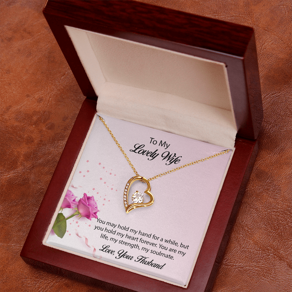 To My lovely Wife Forever Love Necklace, Wife Jewelry, Necklace For Wife, Anniversary Gift For Wife, Wife Birthday Gift, Mothers Day Gift for Wife