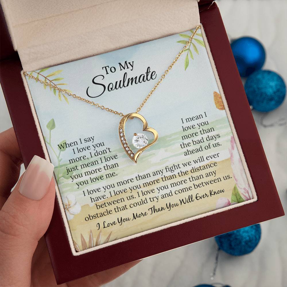 UNIDAZE To My Soulmate Necklace, Soulmate Gift, Soulmate Necklace, Gift For Her, Fiancée Gift, Anniversary Necklace, Gift for Wife ShineOn Fulfillment C30025TG C30025TR lx-C30025 PB23-WOOD PT-781 TNM-1 USER-188348