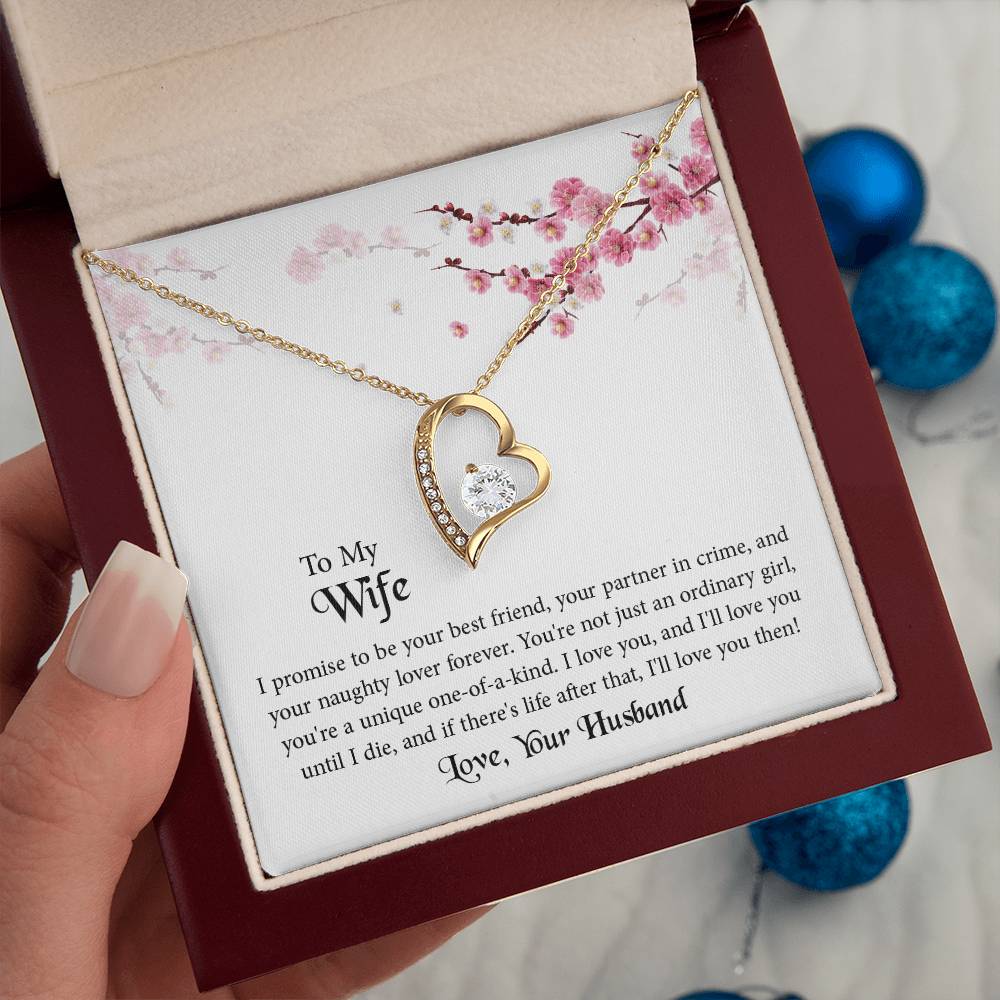 Forever Love Necklace for Wife, Anniversary Gift for Wife, Birthday Gift for Wife, Necklace for Wife, Mother's Day Gifts For Wife