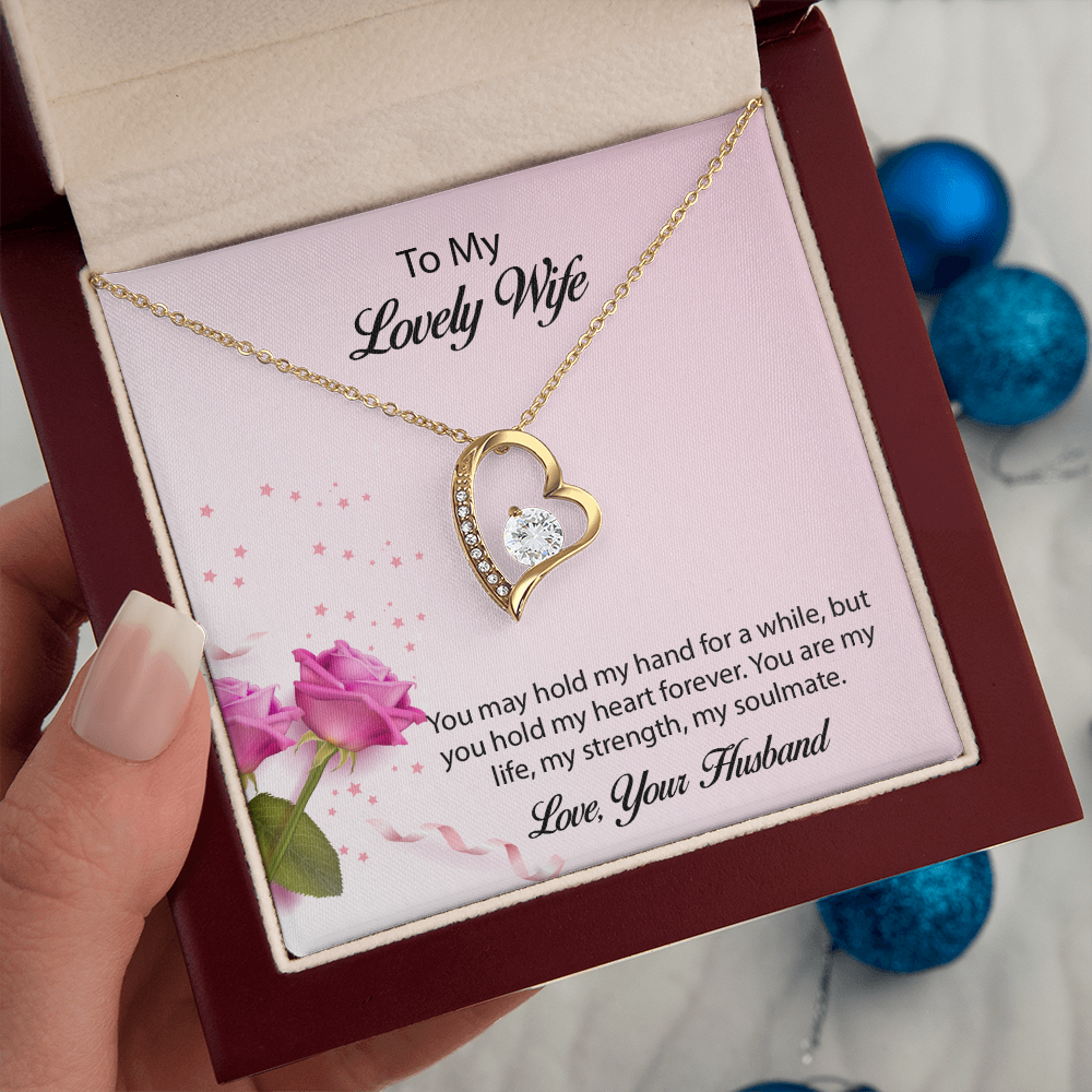 To My lovely Wife Forever Love Necklace, Wife Jewelry, Necklace For Wife, Anniversary Gift For Wife, Wife Birthday Gift, Mothers Day Gift for Wife