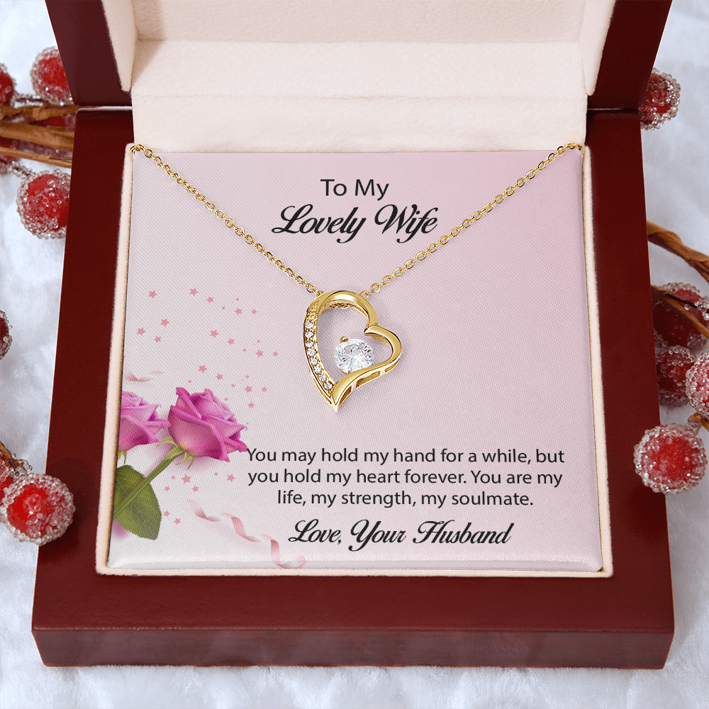 To My lovely Wife Forever Love Necklace, Wife Jewelry, Necklace For Wife, Anniversary Gift For Wife, Wife Birthday Gift, Mothers Day Gift for Wife