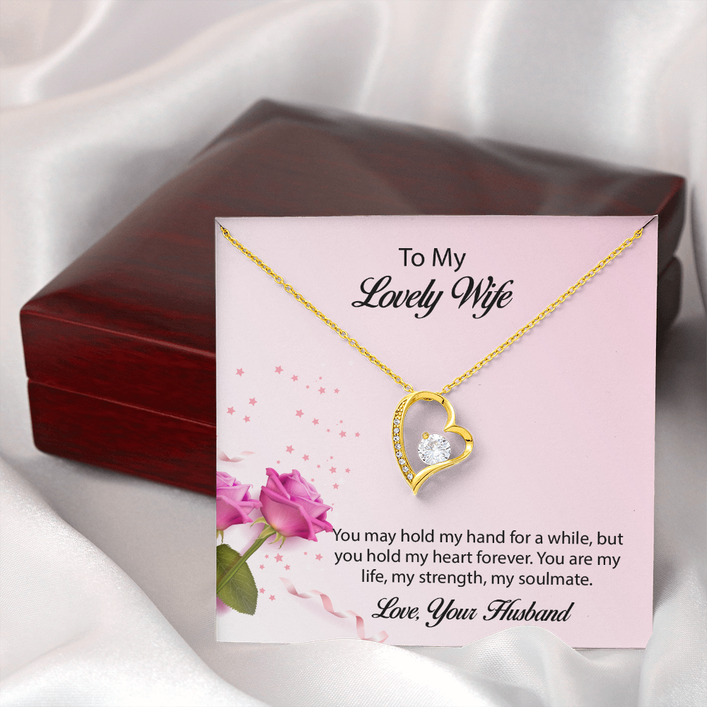 To My lovely Wife Forever Love Necklace, Wife Jewelry, Necklace For Wife, Anniversary Gift For Wife, Wife Birthday Gift, Mothers Day Gift for Wife