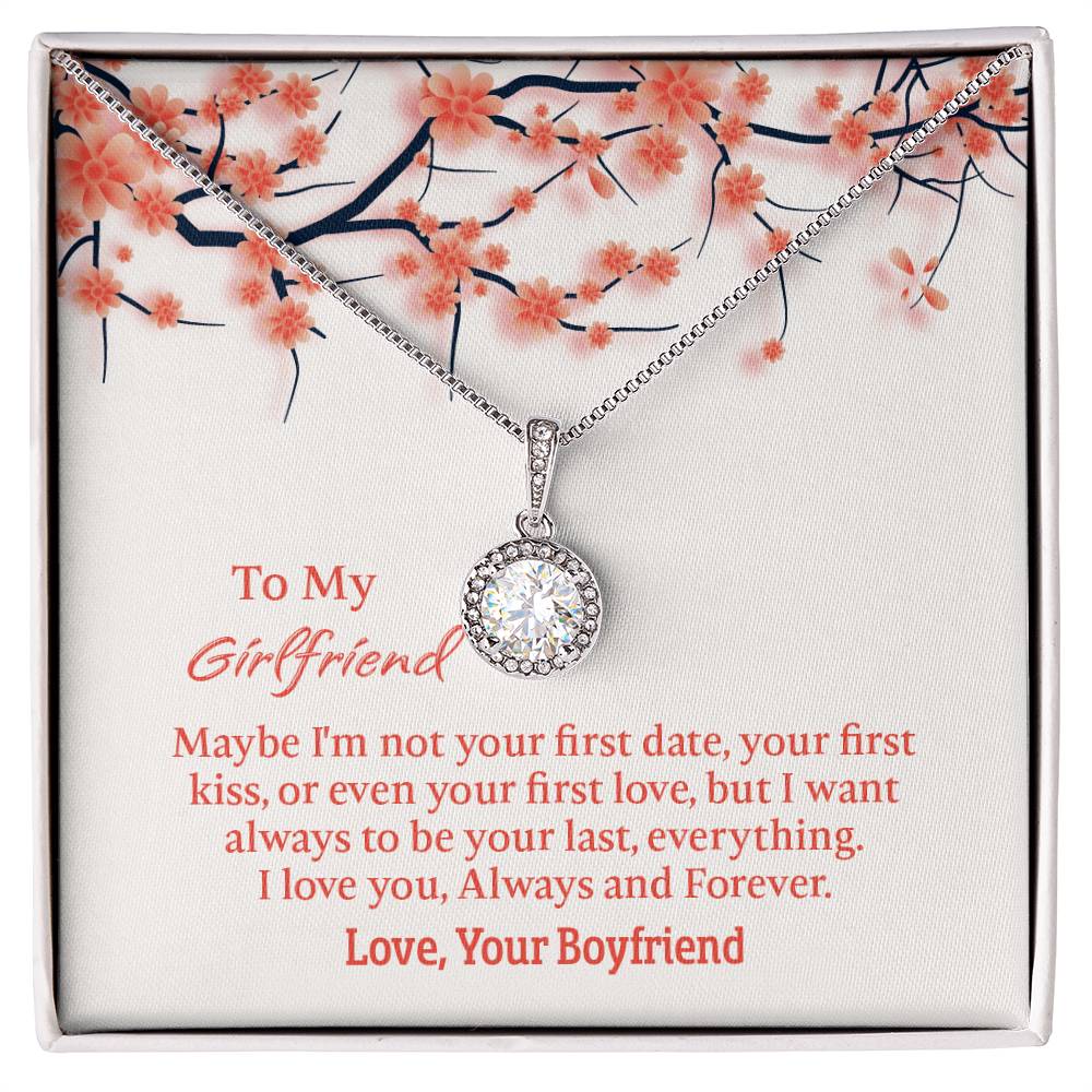 To My Girlfriend Eternal Hope Necklace, Gift for Girlfriend, Anniversary Gift for Girlfriend, Girlfriend Birthday Gift