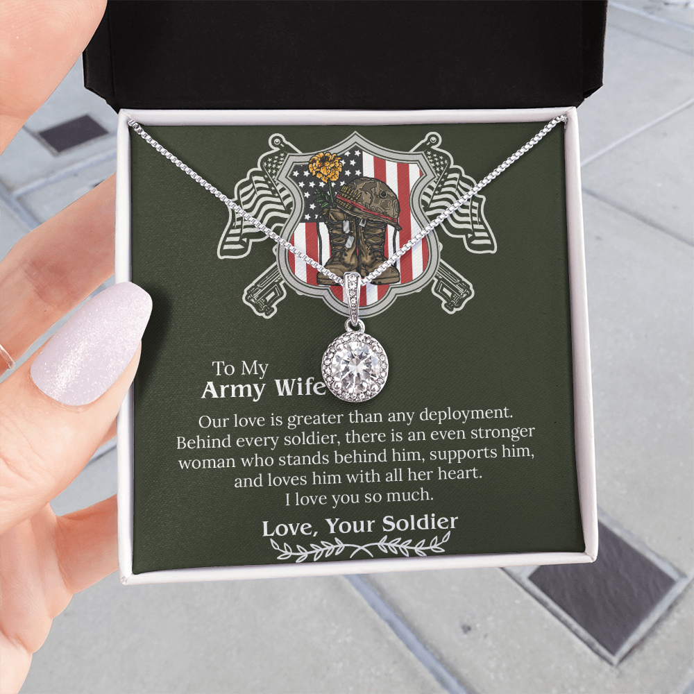 Army Wife Necklace, Deployment Necklace, Deployment Gift For Wife, Army Wife Gift, Army Wife Jewelry