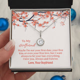 To My Girlfriend Eternal Hope Necklace, Gift for Girlfriend, Anniversary Gift for Girlfriend, Girlfriend Birthday Gift