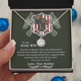 Army Wife Necklace, Deployment Necklace, Deployment Gift For Wife, Army Wife Gift, Army Wife Jewelry