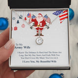 To My army wife Eternal Hope Necklace, Military Wife Gift, Gift from Husband to Wife, Anniversary Gift for Army Wife