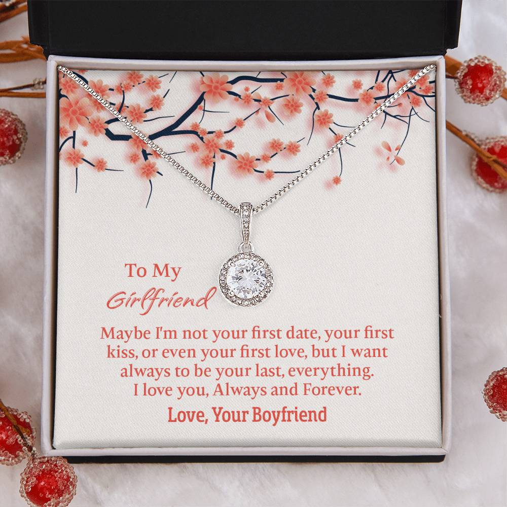 To My Girlfriend Eternal Hope Necklace, Gift for Girlfriend, Anniversary Gift for Girlfriend, Girlfriend Birthday Gift