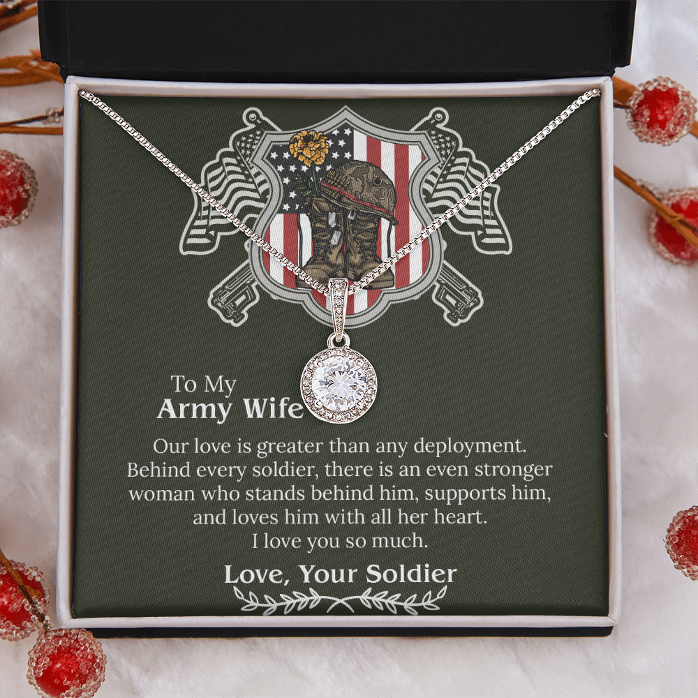 Army Wife Necklace, Deployment Necklace, Deployment Gift For Wife, Army Wife Gift, Army Wife Jewelry