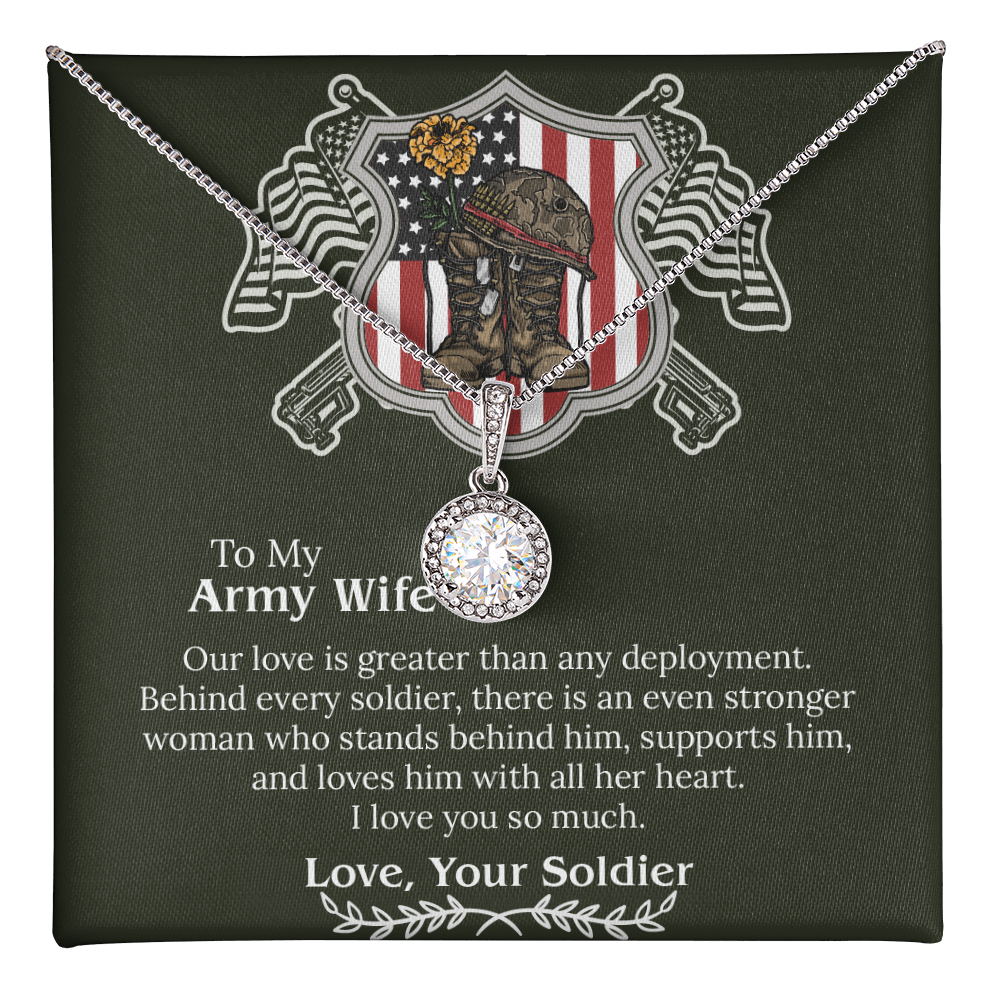 Army Wife Necklace, Deployment Necklace, Deployment Gift For Wife, Army Wife Gift, Army Wife Jewelry