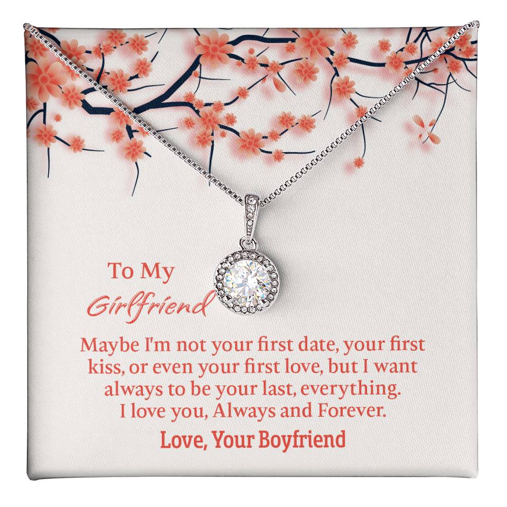 To My Girlfriend Eternal Hope Necklace, Gift for Girlfriend, Anniversary Gift for Girlfriend, Girlfriend Birthday Gift