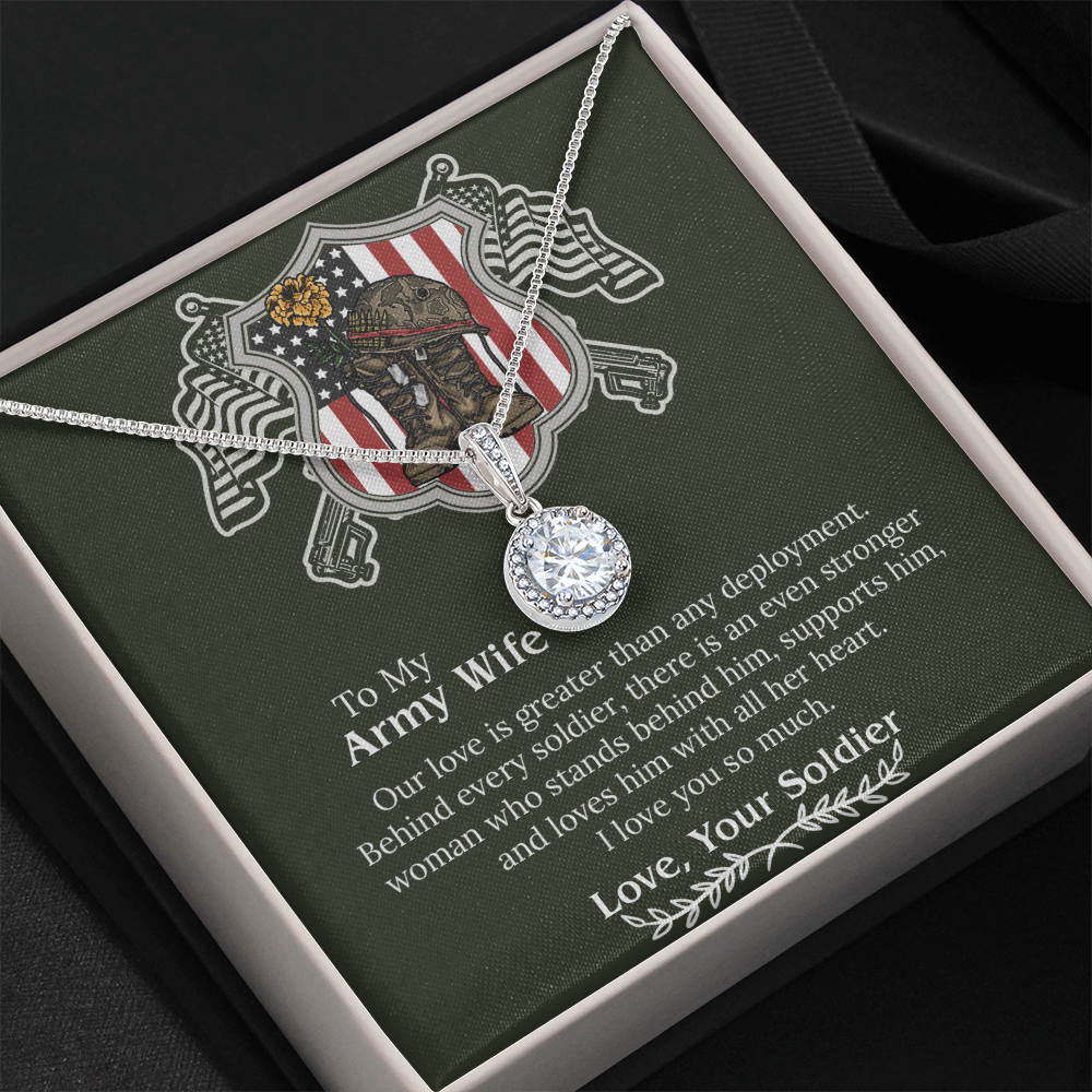 Army Wife Necklace, Deployment Necklace, Deployment Gift For Wife, Army Wife Gift, Army Wife Jewelry