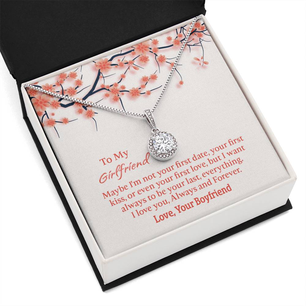 To My Girlfriend Eternal Hope Necklace, Gift for Girlfriend, Anniversary Gift for Girlfriend, Girlfriend Birthday Gift