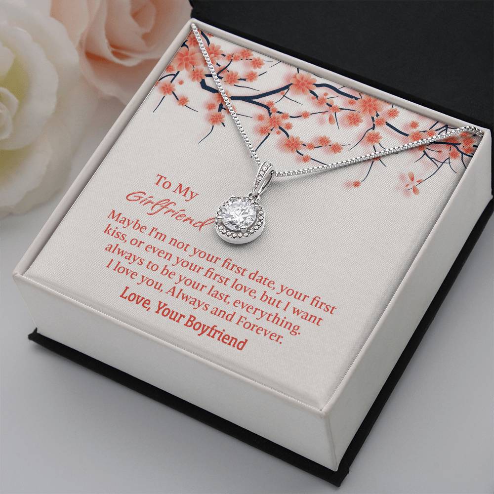 To My Girlfriend Eternal Hope Necklace, Gift for Girlfriend, Anniversary Gift for Girlfriend, Girlfriend Birthday Gift