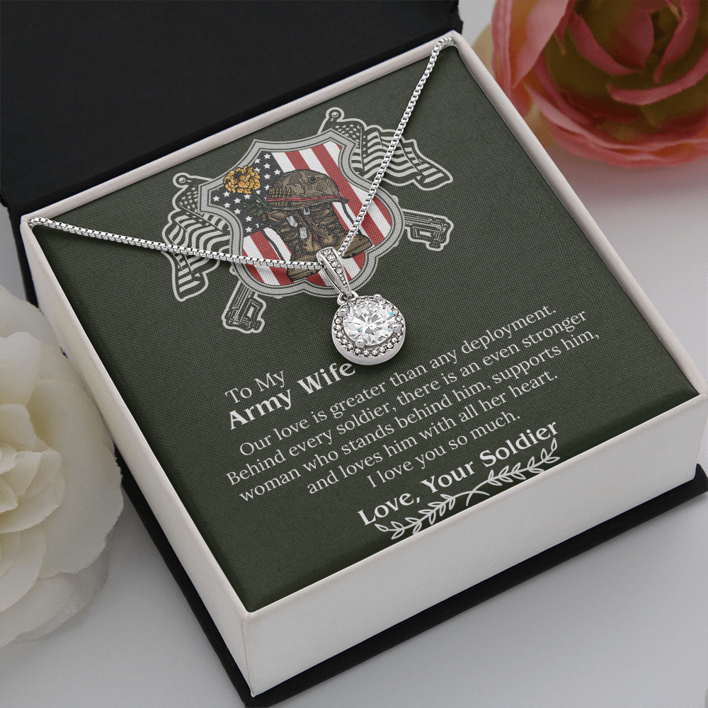 Army Wife Necklace, Deployment Necklace, Deployment Gift For Wife, Army Wife Gift, Army Wife Jewelry