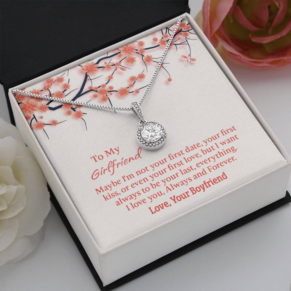 To My Girlfriend Eternal Hope Necklace, Gift for Girlfriend, Anniversary Gift for Girlfriend, Girlfriend Birthday Gift