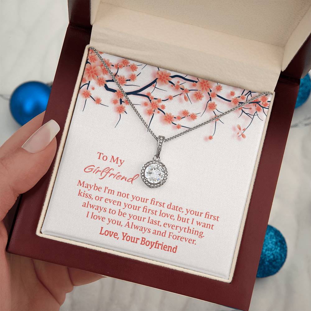 To My Girlfriend Eternal Hope Necklace, Gift for Girlfriend, Anniversary Gift for Girlfriend, Girlfriend Birthday Gift