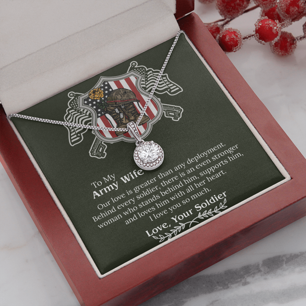 Army Wife Necklace, Deployment Necklace, Deployment Gift For Wife, Army Wife Gift, Army Wife Jewelry