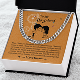 Boyfriend Cuban Chain Necklace, Promise Necklace For Boyfriend, Gifts For Boyfriend Christmas, Valentines Day Gift For Boyfriend