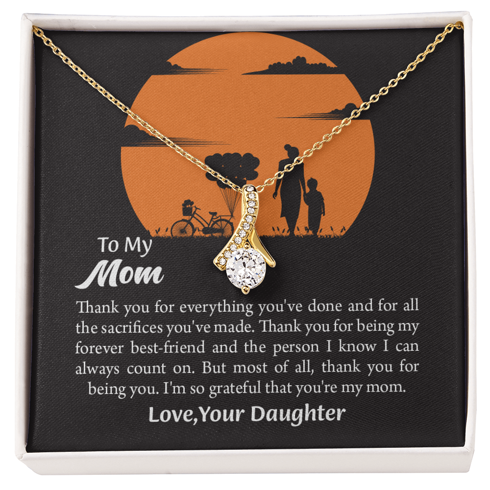 Gift For Mom, Mom from Daughter Alluring Beauty Necklace Gift,  Mothers Day Gift,  Birthday Gift