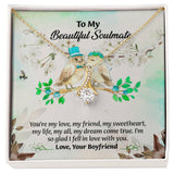 UNIDAZE To My Beautiful Soulmate Necklace, Birthday Gifts for Girlfriend, Necklace for Wife, Gift for Future Wife's Birthday ShineOn Fulfillment C30084TG C30084TR PB23-WOOD PT-4363 TNM-1 USER-188348