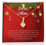 UNIDAZE Christmas Gift For Mom, To My Mom, Gift for Mom, Christmas Gift, Gift for her, Mom Gift, Jewelry Necklace Gift, Necklace with Message Card ShineOn Fulfillment C30084TG C30084TY PB23-WOOD PT-4363 TNM-1 USER-188348