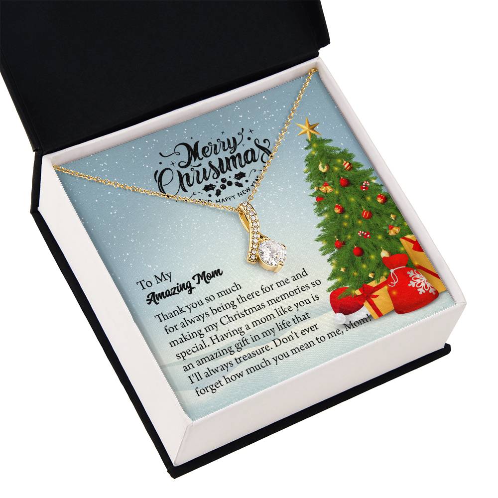 UNIDAZE To My Mom, Christmas Gift For Mom, Gift for Mom, Christmas Gift, Gift for her, Mom Gift, Jewelry Necklace Gift, Necklace with Message Card ShineOn Fulfillment C30084TG C30084TY PB23-WOOD PT-4363 TNM-1 USER-188348