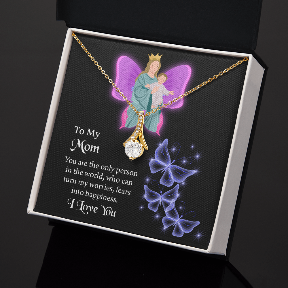 To My Mom  Alluring Beauty Necklace, Jewelry for Mom, Gift for Mom, Mothers Day Necklace