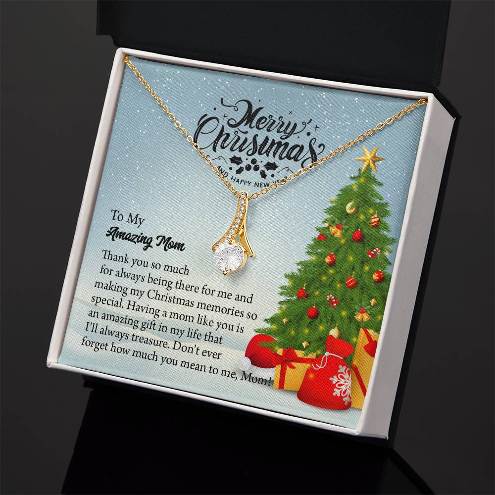 UNIDAZE To My Mom, Christmas Gift For Mom, Gift for Mom, Christmas Gift, Gift for her, Mom Gift, Jewelry Necklace Gift, Necklace with Message Card ShineOn Fulfillment C30084TG C30084TY PB23-WOOD PT-4363 TNM-1 USER-188348