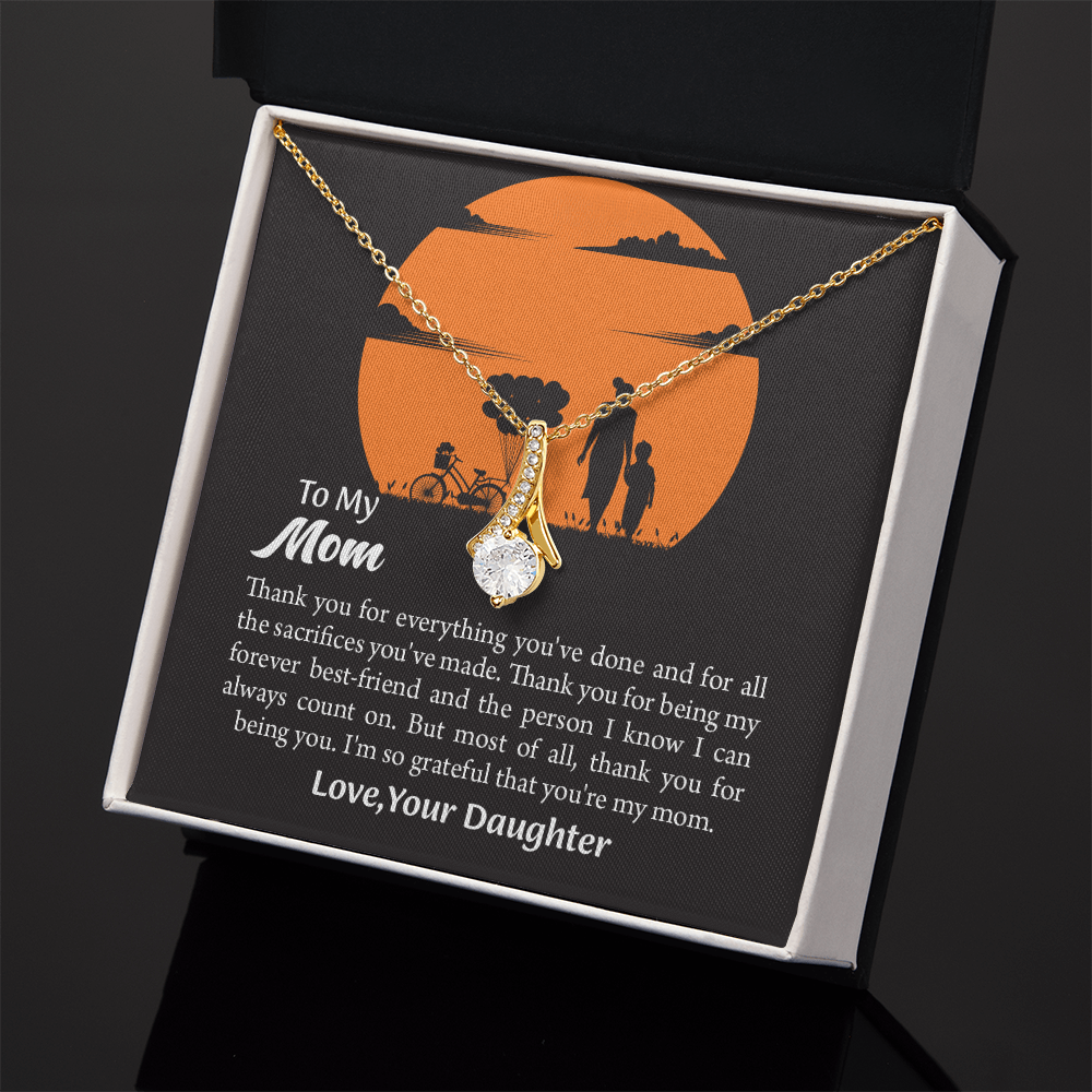 Gift For Mom, Mom from Daughter Alluring Beauty Necklace Gift,  Mothers Day Gift,  Birthday Gift